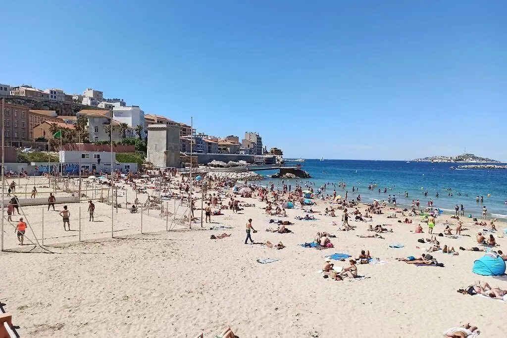 Catalans-Air-Conditioned, Balcony 2 Min Walk Catalans Beach Marseille Appartement