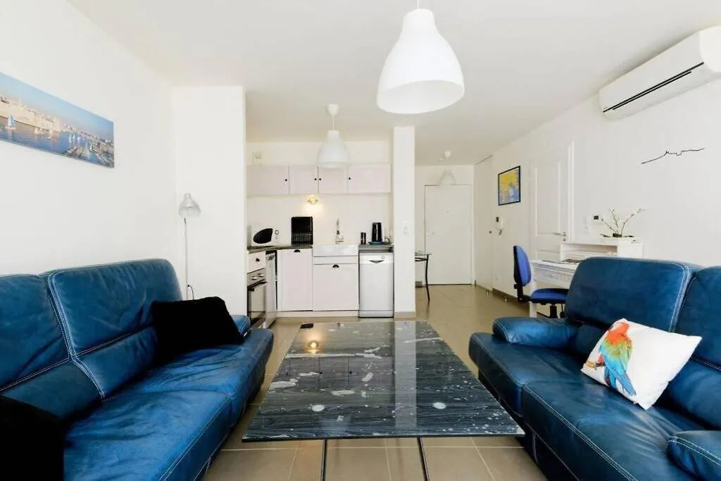 Catalans-Air-Conditioned, Balcony 2 Min Walk Catalans Beach Marseille 0*,